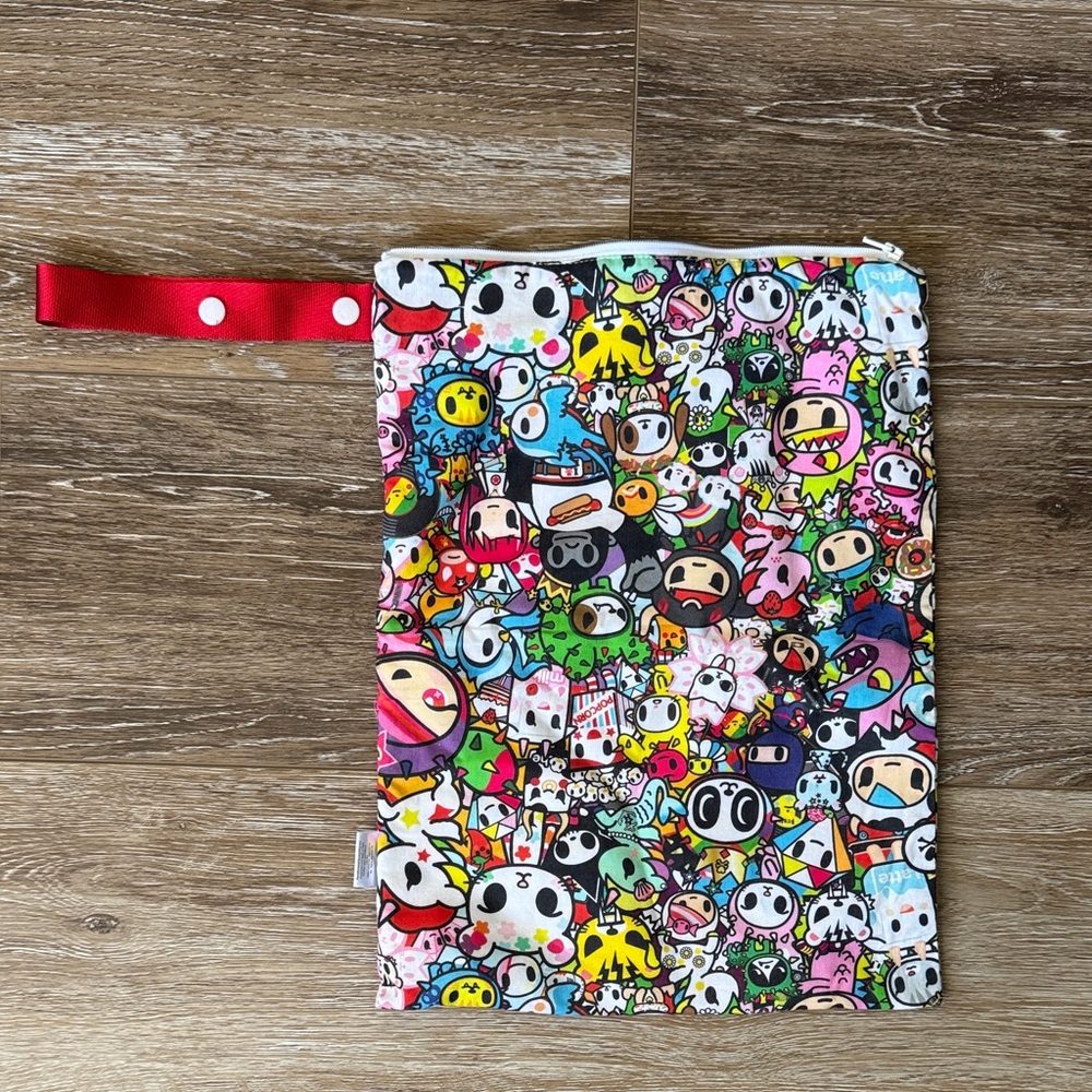 Colorful Cartoon Print Pouch